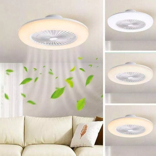 Lámpara Led Con Ventilador 2 en 1 | Control remoto incluido