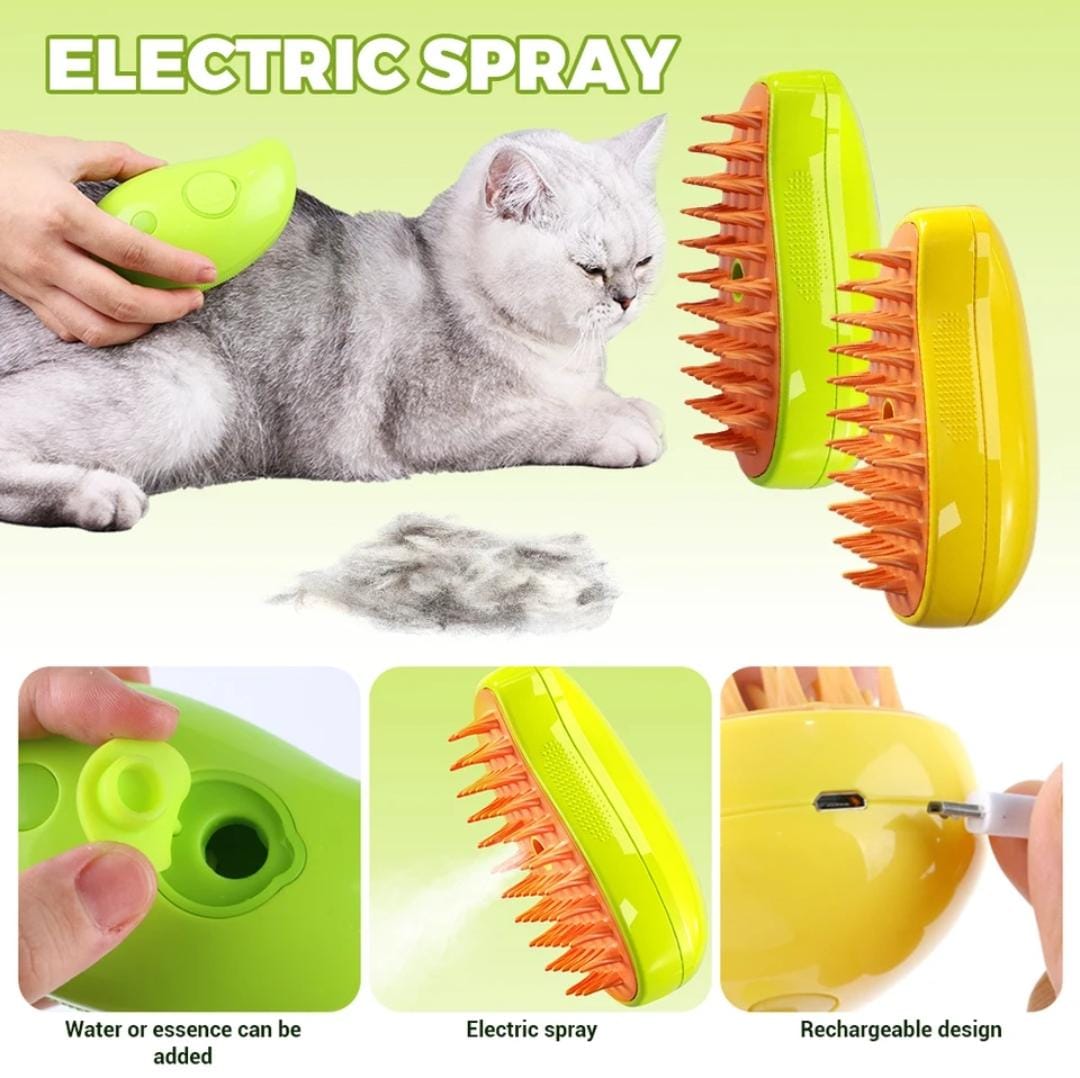 CATTU® CEPILLO VAPOR 3 EN 1 PARA GATOS